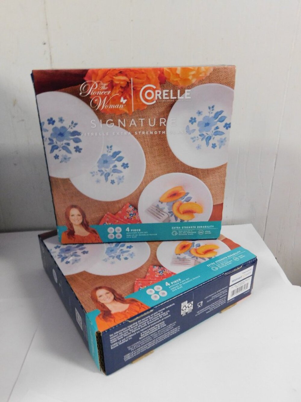 Corelle Pioneer Woman Signature Appetizer Plate Sets NEW in Box Evie Blue NEW